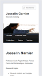 Mobile Screenshot of josselin-garnier.org